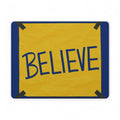 Believe Ted Lasso Unofficial PU Leather Mouse Mat — Inspirational Desk Mousepad