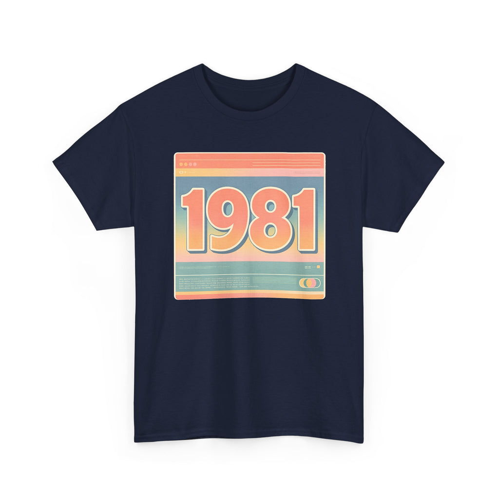 Vintage 1981 Retro Tee — 40th Birthday Gift Shirt