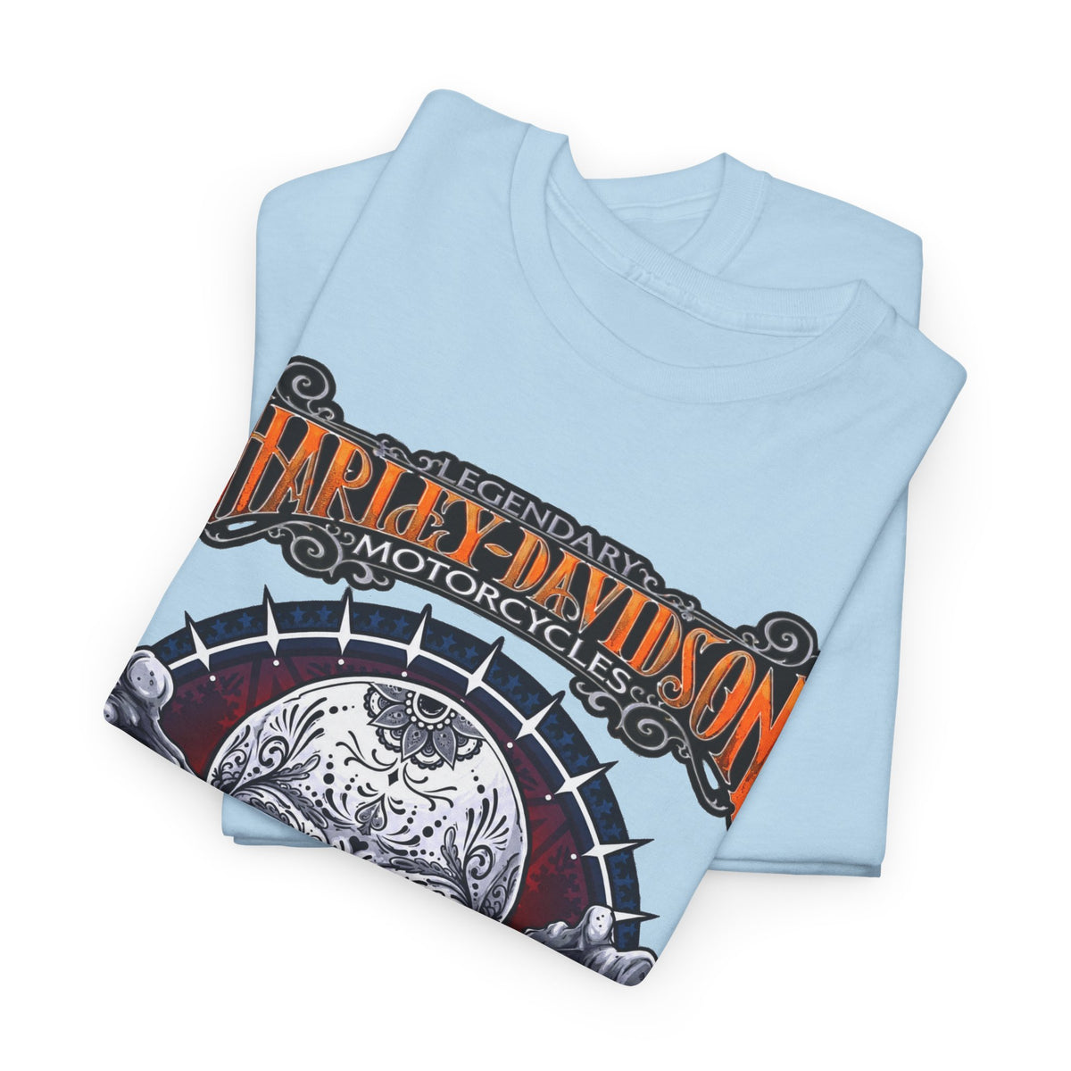 Harley-Davidson Skull Logo Cotton T‑Shirt