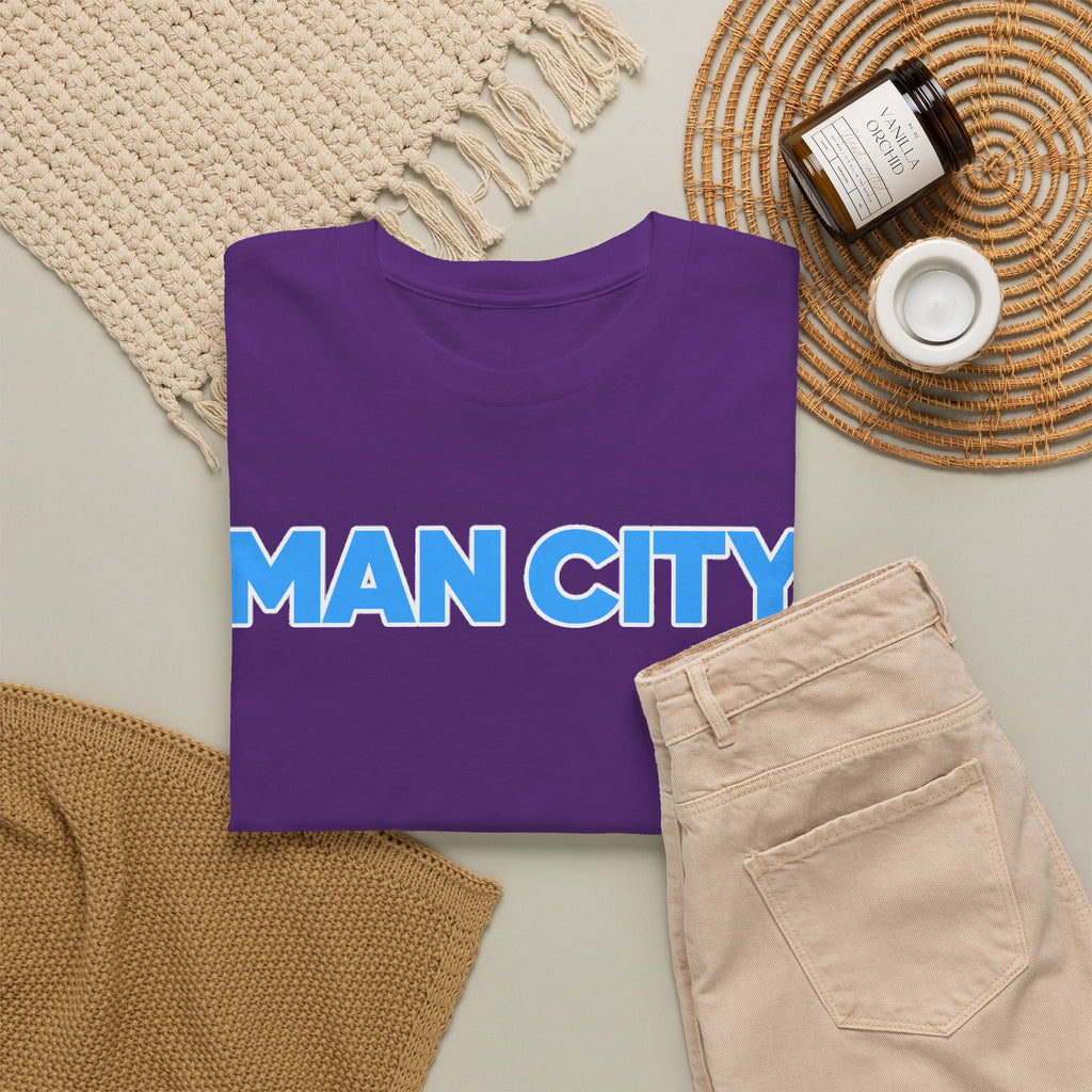 Man City Cotton T‑Shirt — Minimal Football Fan Tee