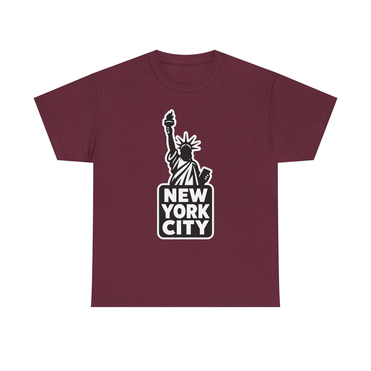 New York City Statue of Liberty Graphic Cotton T-Shirt / Tee