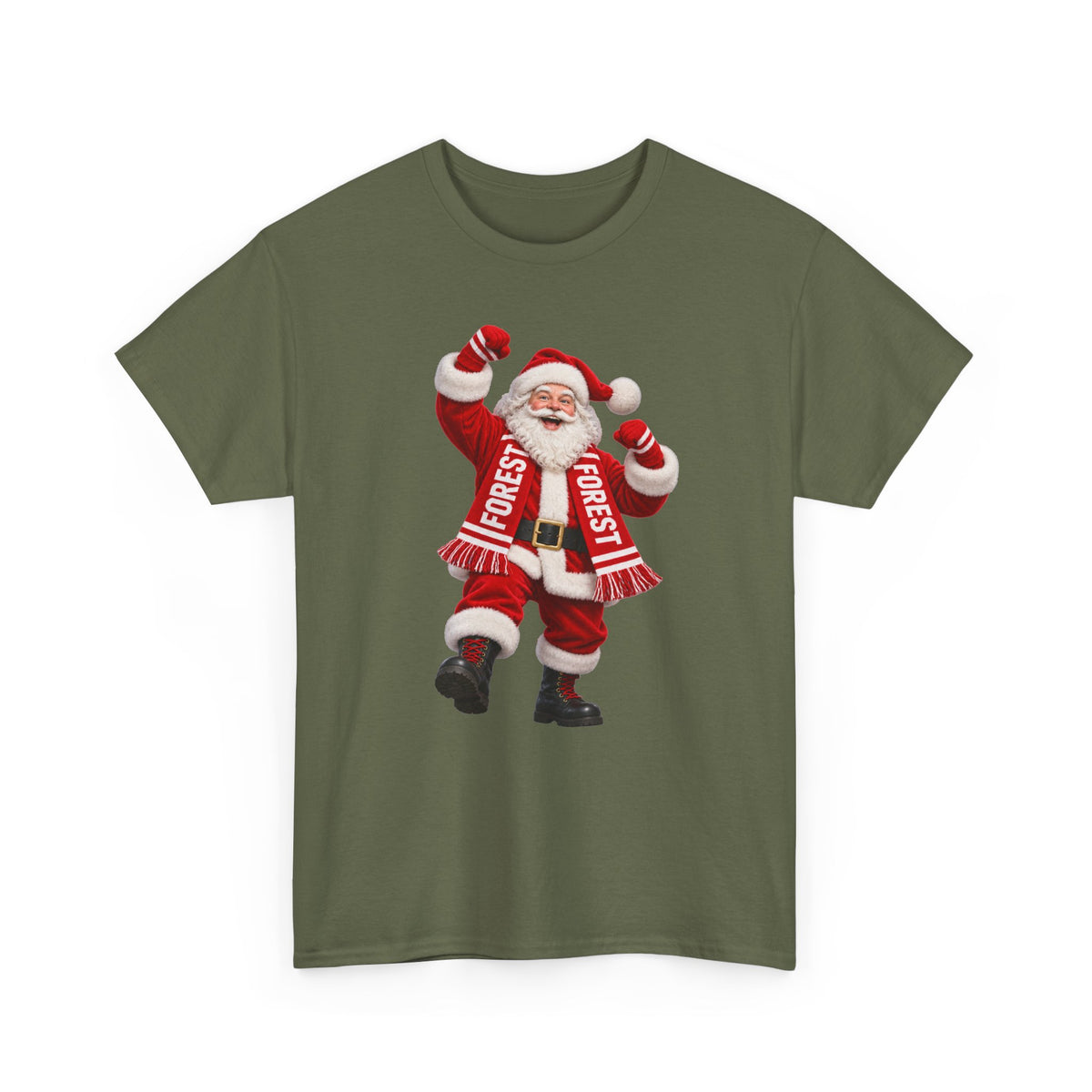 Nottingham Forest Santa Claus Dancing T‑Shirt — Vintage Christmas Holiday Tee