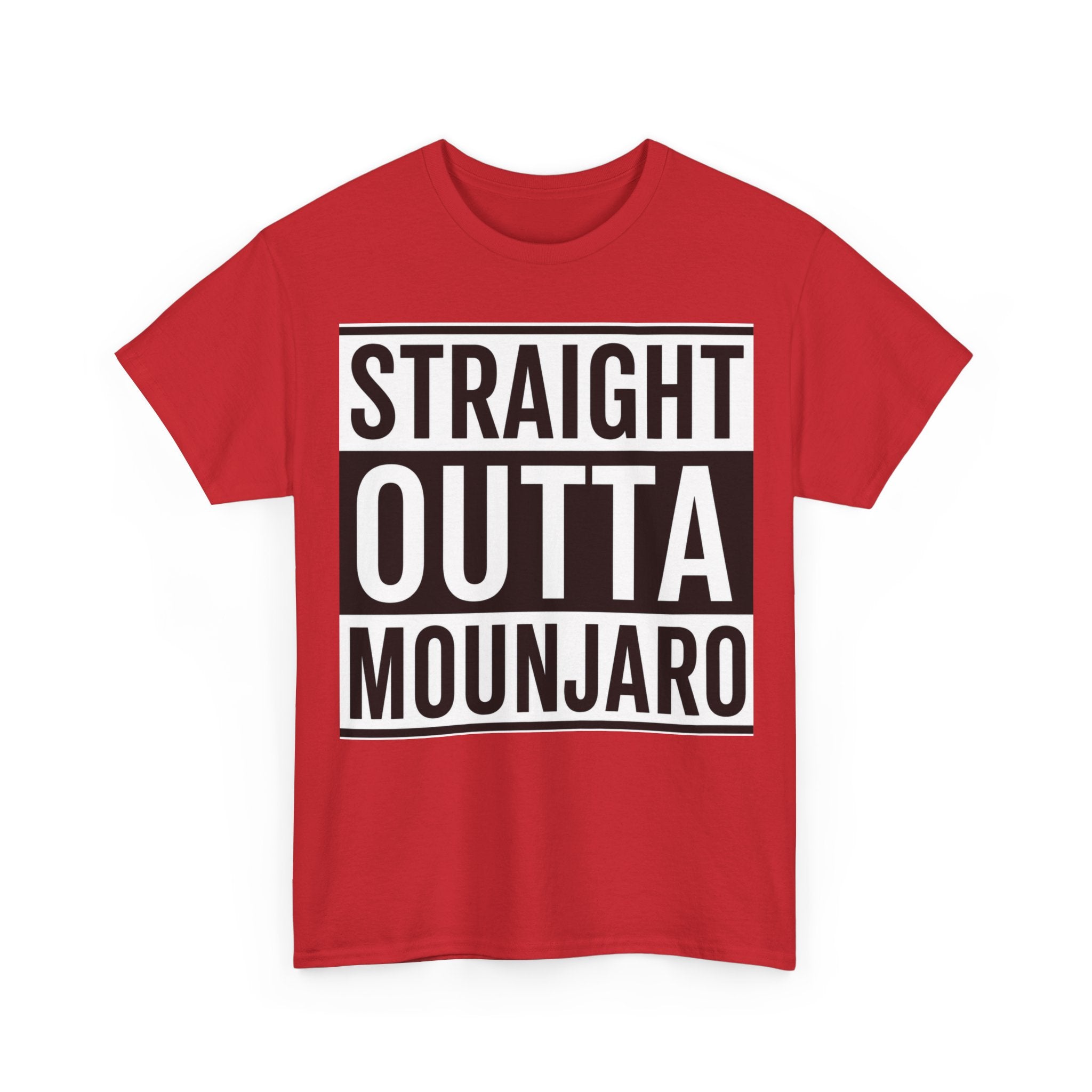 T-Shirt — "Straight Outta Mounjaro" Bold Typography Tee