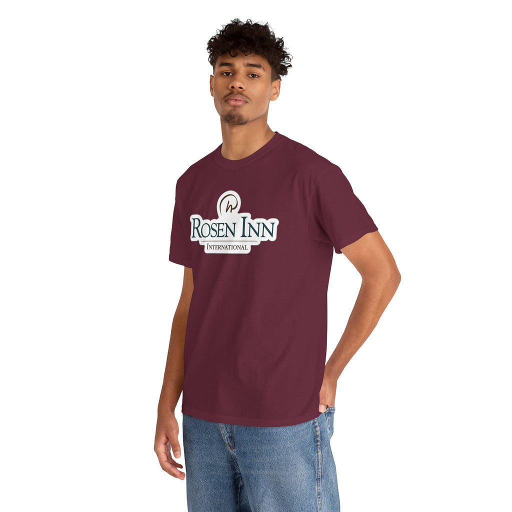 Rosen Inn International Inspired Logo Cotton T-Shirt Tee