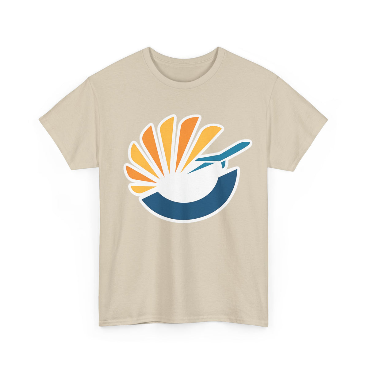 Orlando MCO Airport Sunflight Cotton T-Shirt – Airplane Logo Tee for Pilots & Travelers