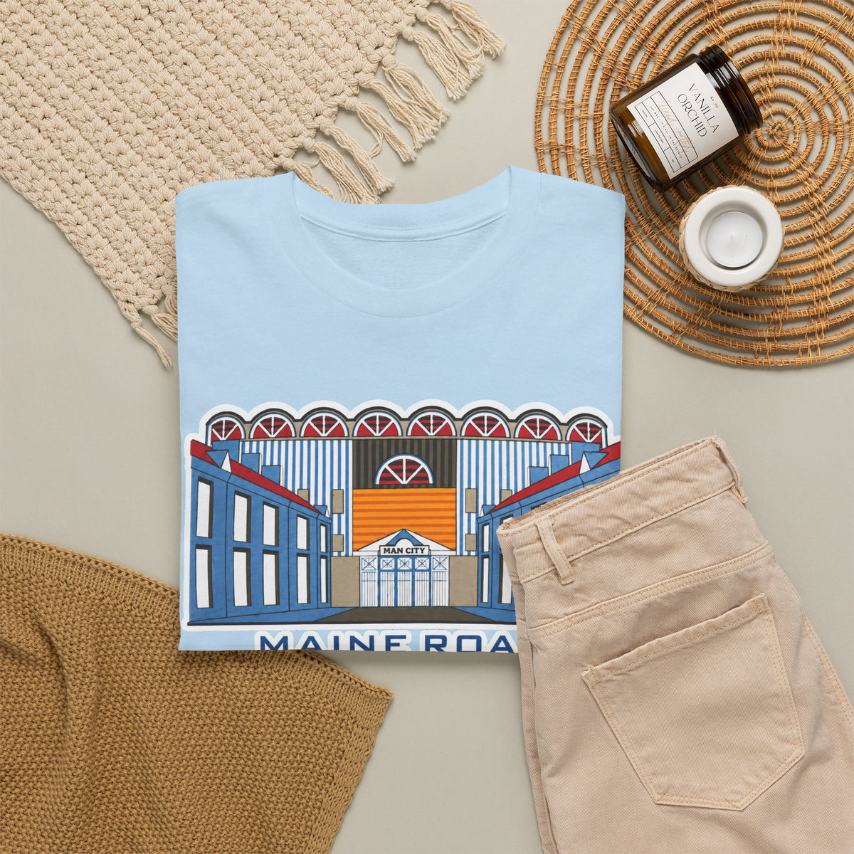 Maine Road Graphic Tee — 'Maine Road 1923–2003' Retro Stadium Cotton T‑Shirt