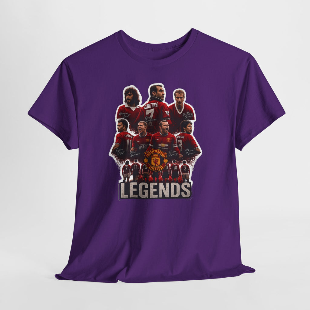 Manchester United Legends Football Team Tee — Retro Manchester United Players Graphic Shirt