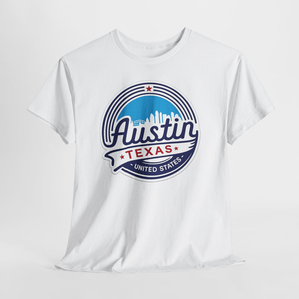 Austin Texas Retro Skyline T-Shirt — Vintage City Pride Tee
