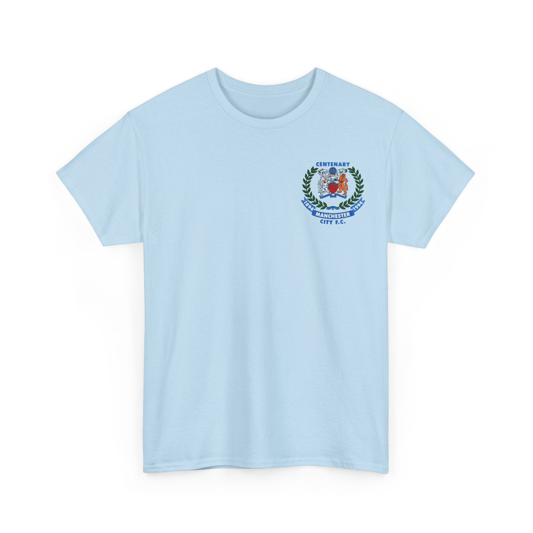 Manchester City F.C. Centenary Crest Tee — 1894–1994 Football Club Shirt