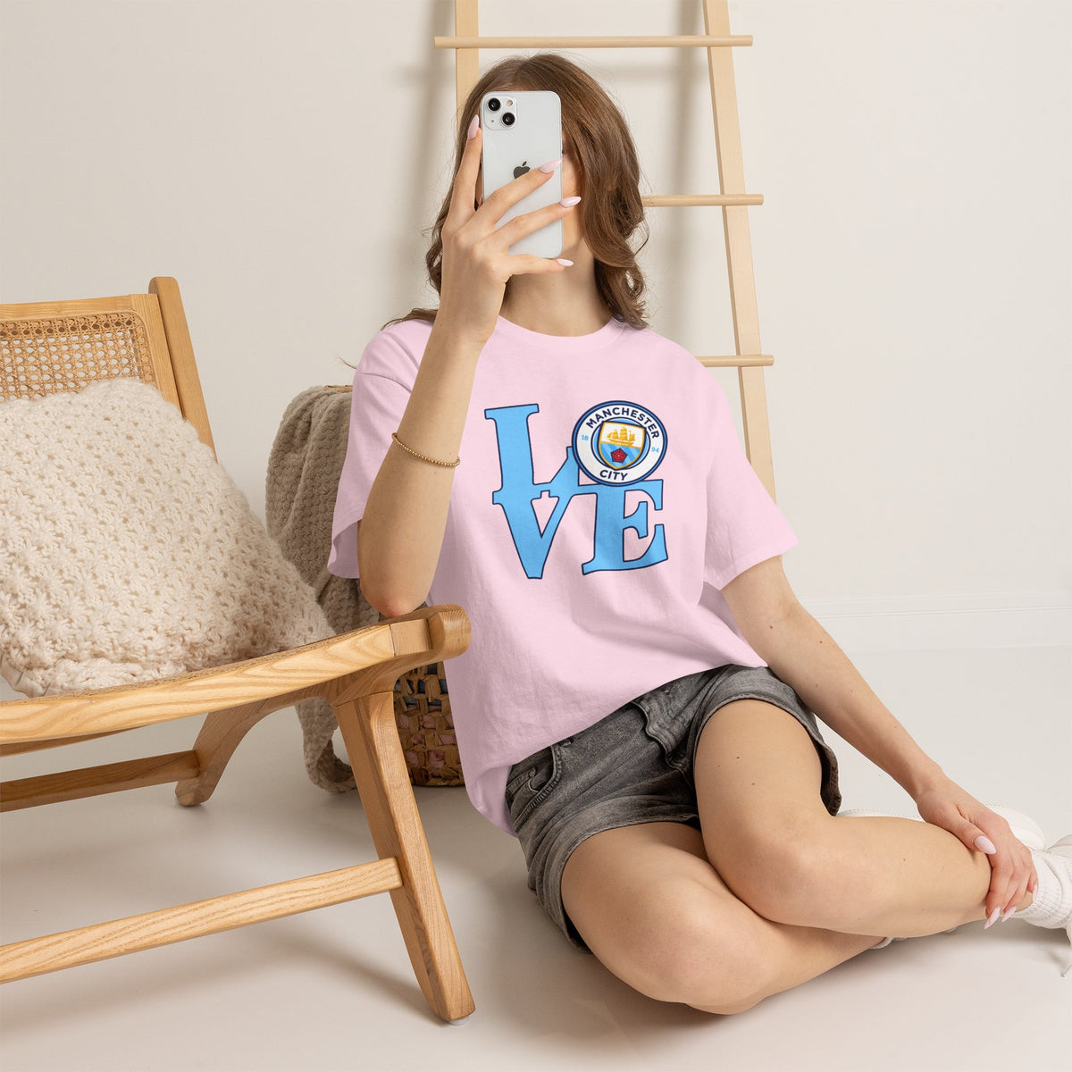 Manchester City LOVE Cotton T-Shirt