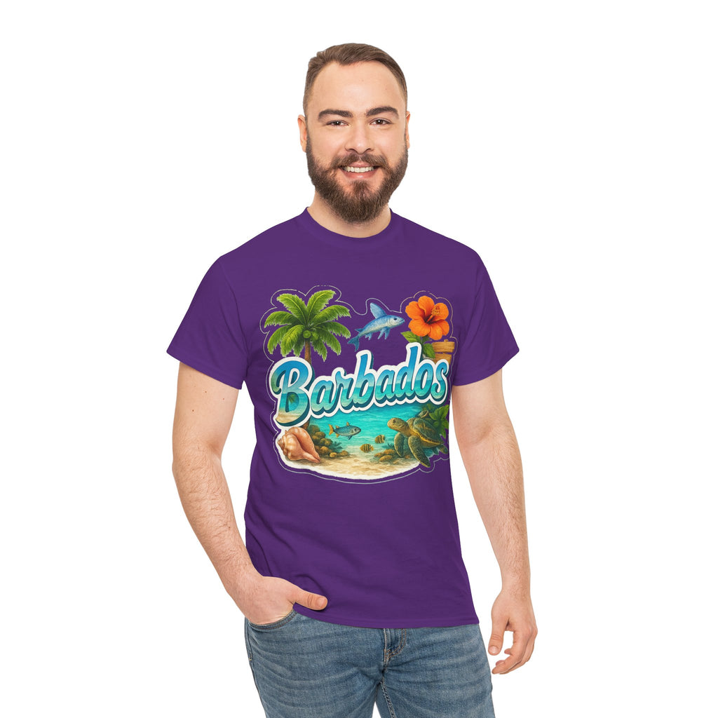 Barbados Beach Graphic Tee — Tropical Island Vacation T‑Shirt