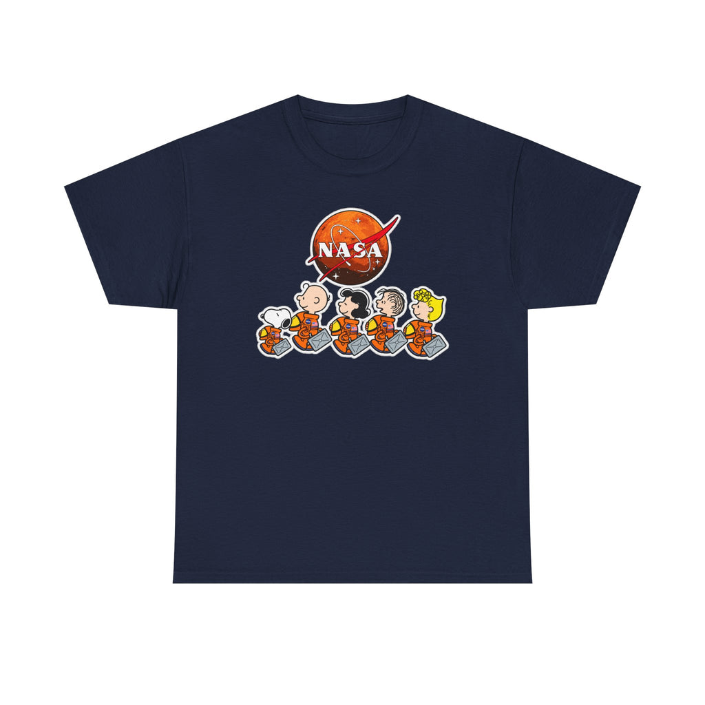 NASA Peanuts Cartoon T‑Shirt — Retro Space Snoopy & Crew Graphic Tee