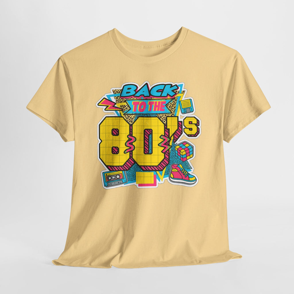 Back to the 80s Retro Graphic Tee — Vintage 80s Neon Design