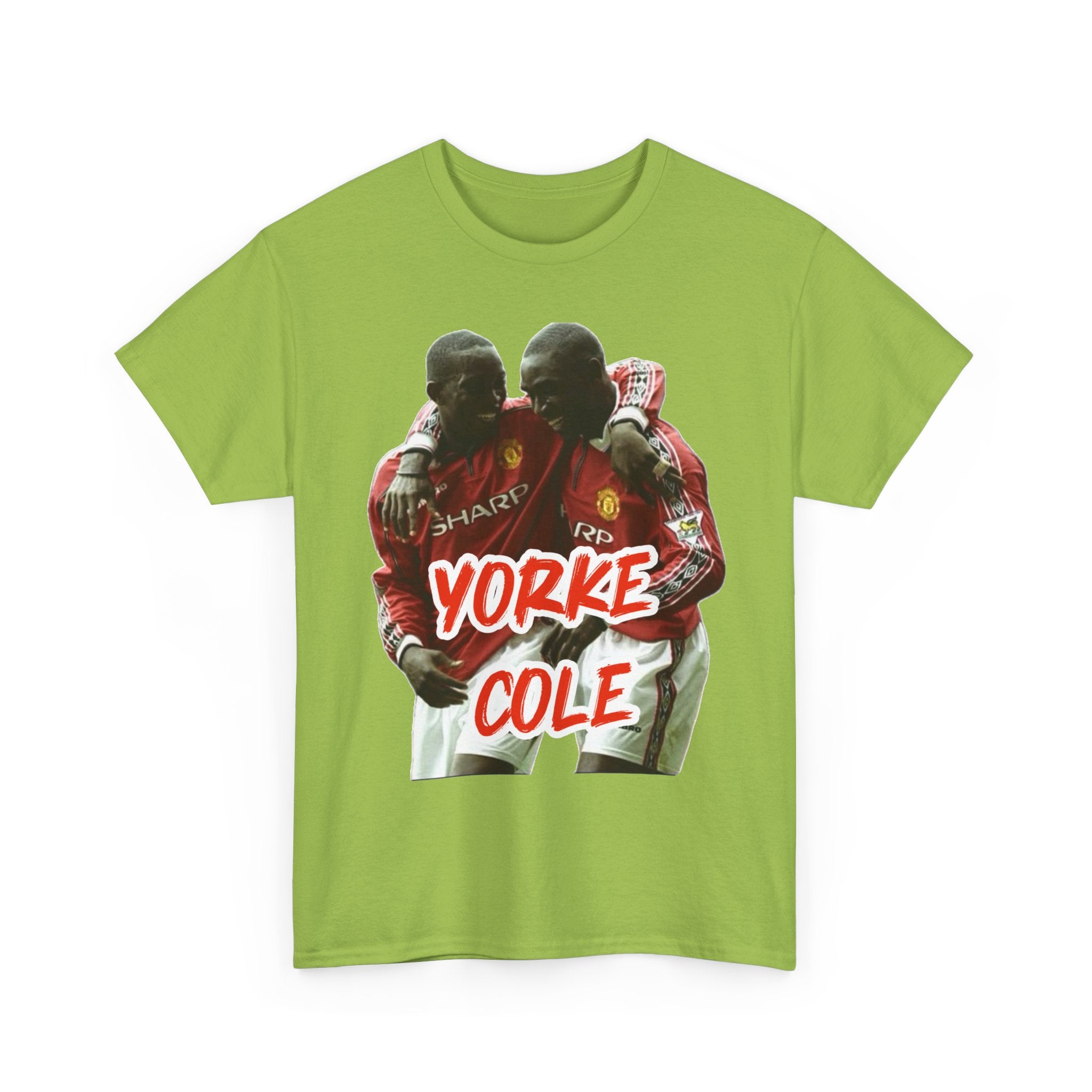 Yorke & Cole Manchester United Soccer Legends Graphic Tee — 'Yorke Cole' Retro Football Shirt