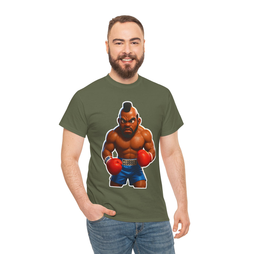 MR T Clubber Lang Boxer Character Tee — Tough Guy Cartoon Boxing T-Shirt