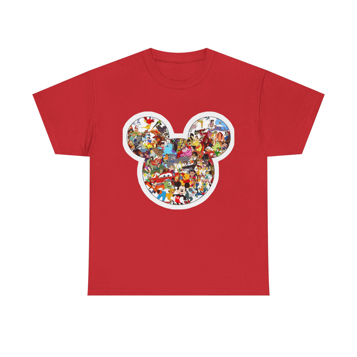 Mickey Collage T-Shirt — Vintage Disney Characters Graphic Tee