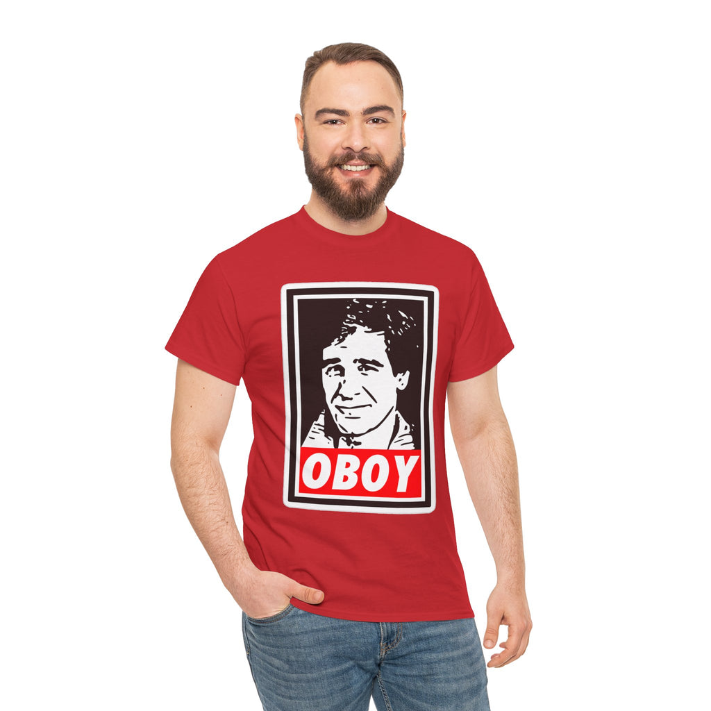 Oboy Quantum Leap Graphic Tee — Retro Pop Art Portrait T‑Shirt