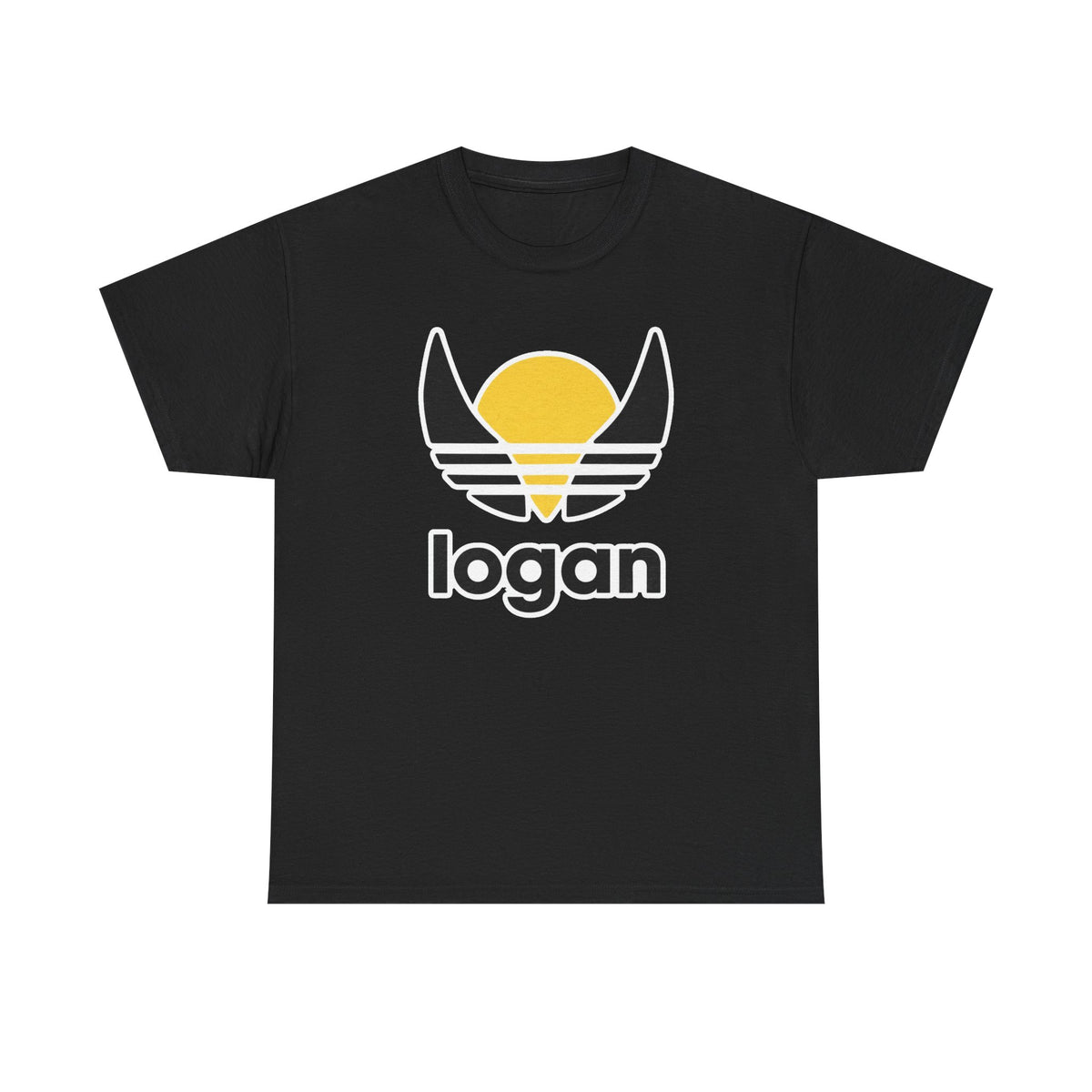 T‑Shirt — 'logan' Retro Sunrise Logo Cotton Tee