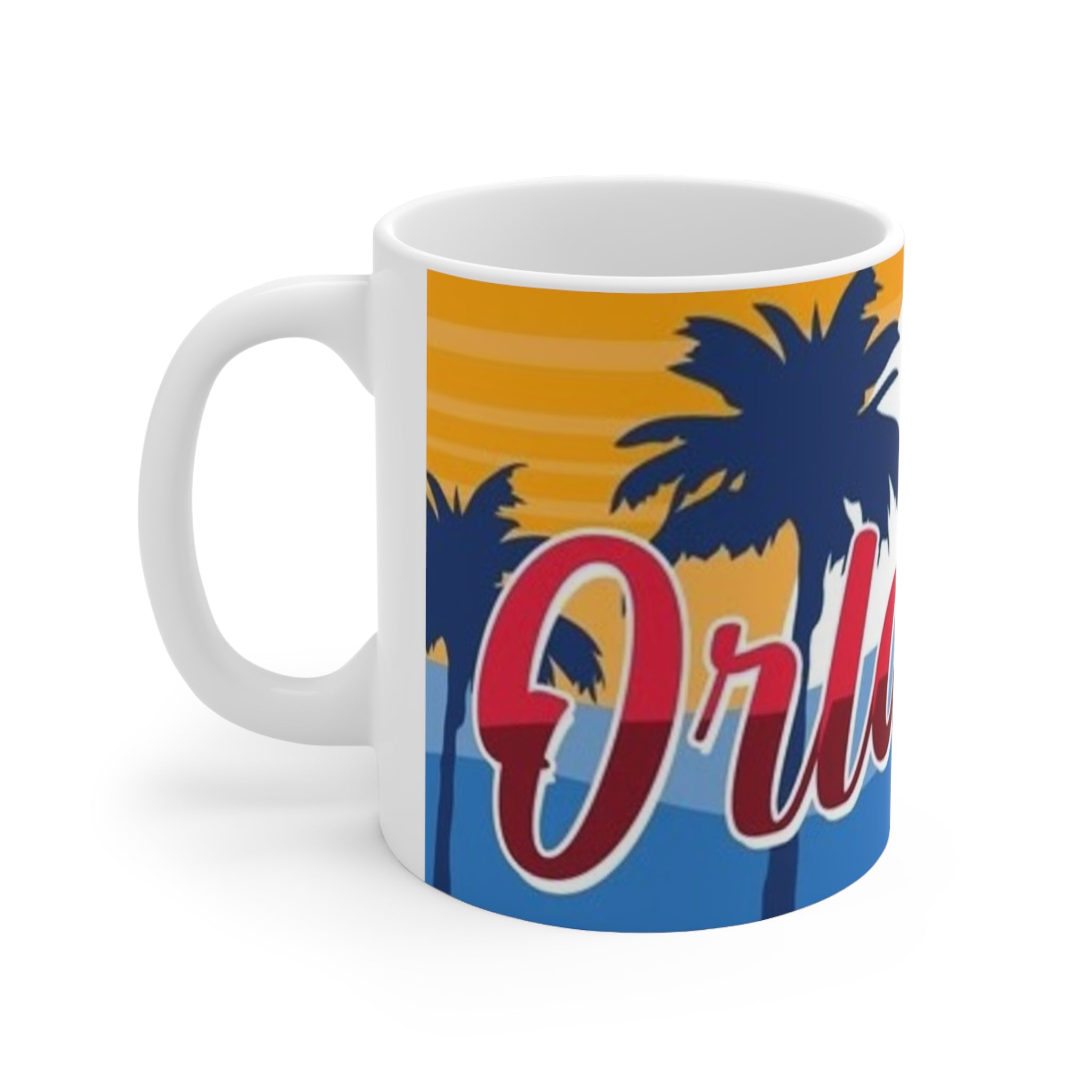 Orlando Florida Sunset Palm Ceramic Coffee Mug — 11oz & 15oz