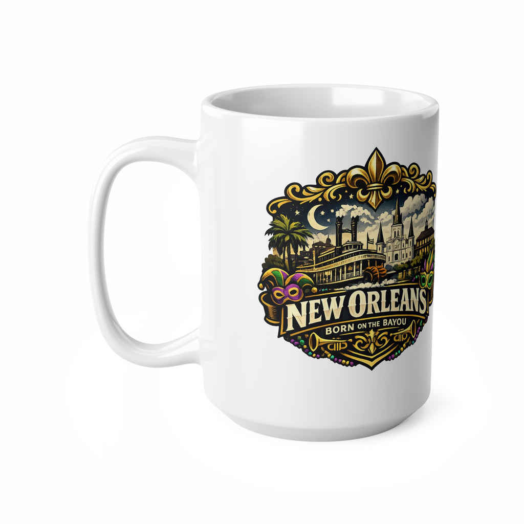 New Orleans Ceramic Coffee Cups, 11oz, 15oz