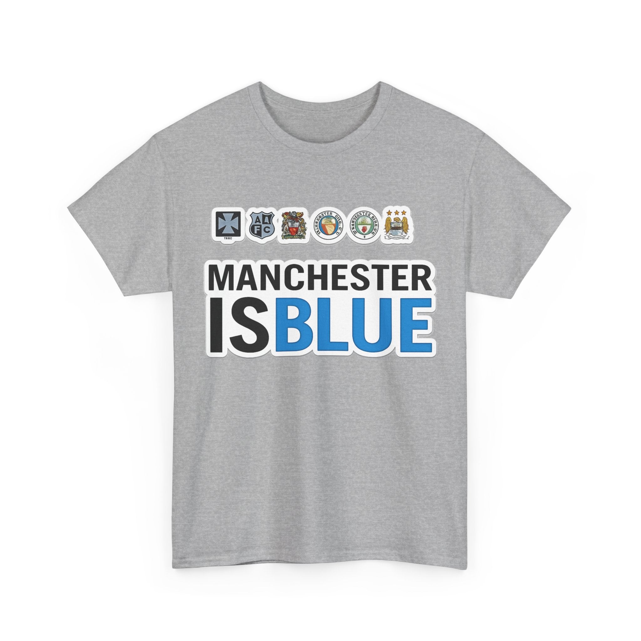 Manchester Is Blue Tee — Manchester City Supporter T-Shirt