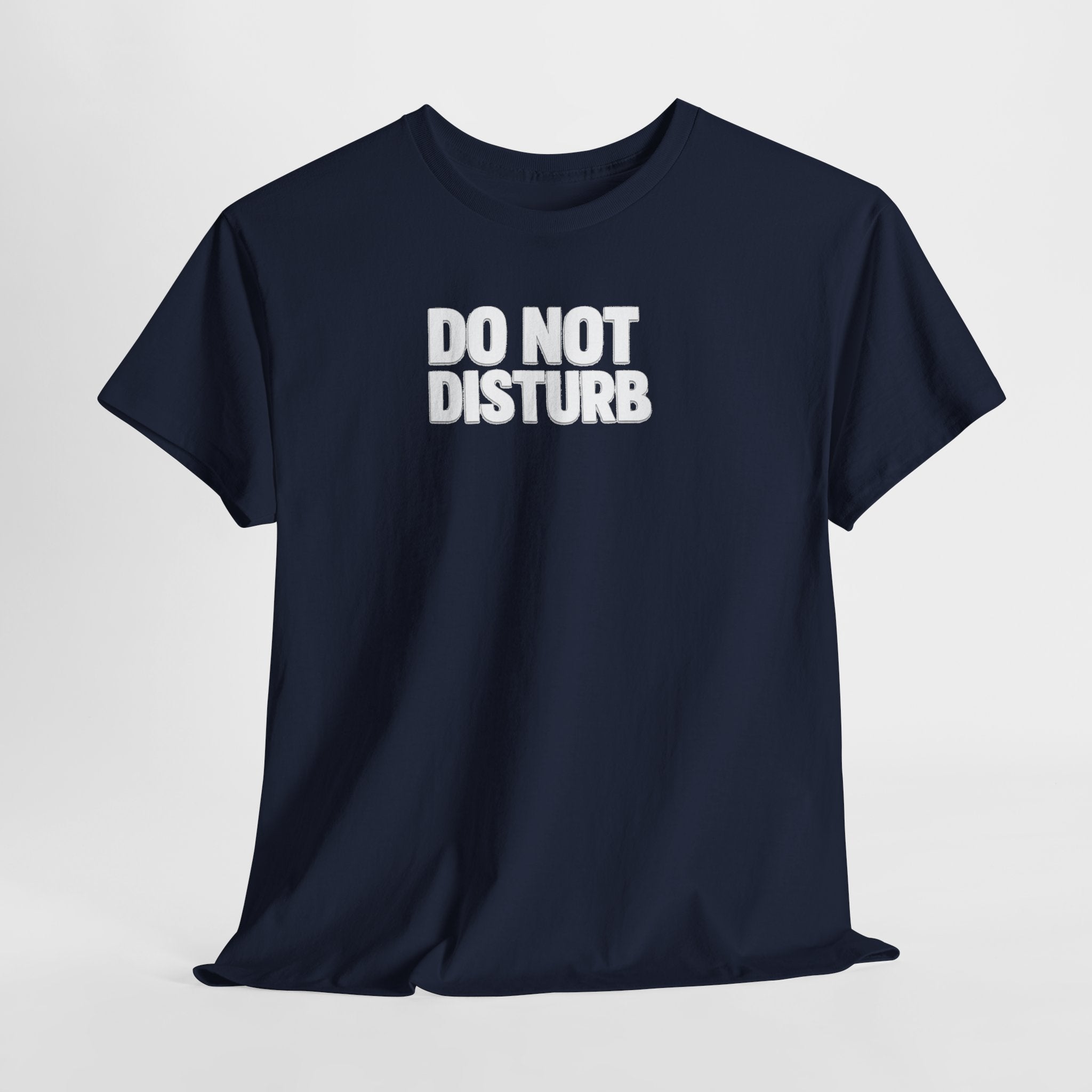 Do Not Disturb Tee — Black Graphic Statement T-Shirt