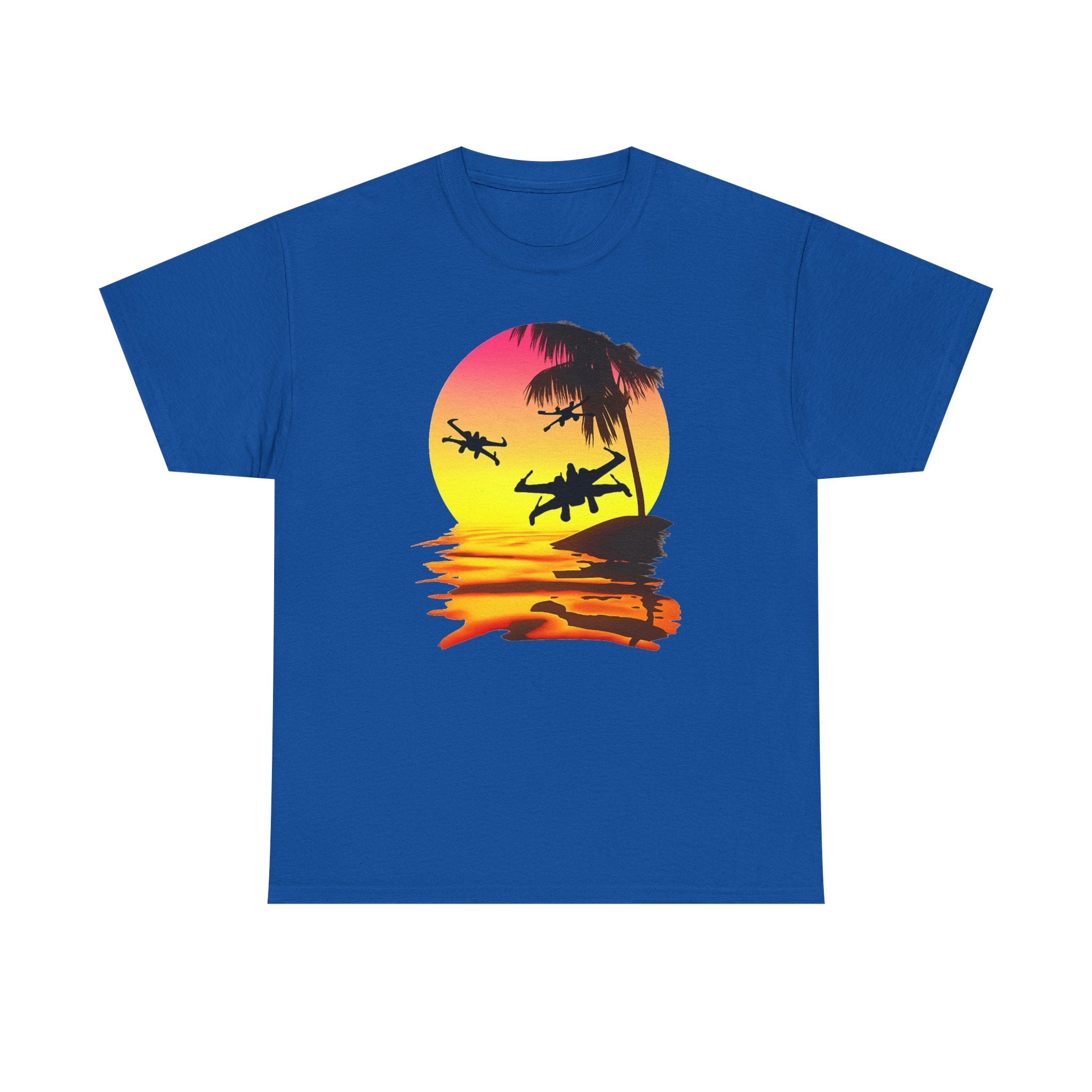 Star Wars X-Ring Sunset Beach Plane T-Shirt