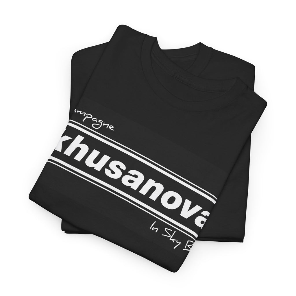 Khusanova Logo Tee — Manchester City Unofficial Black Graphic T‑Shirt