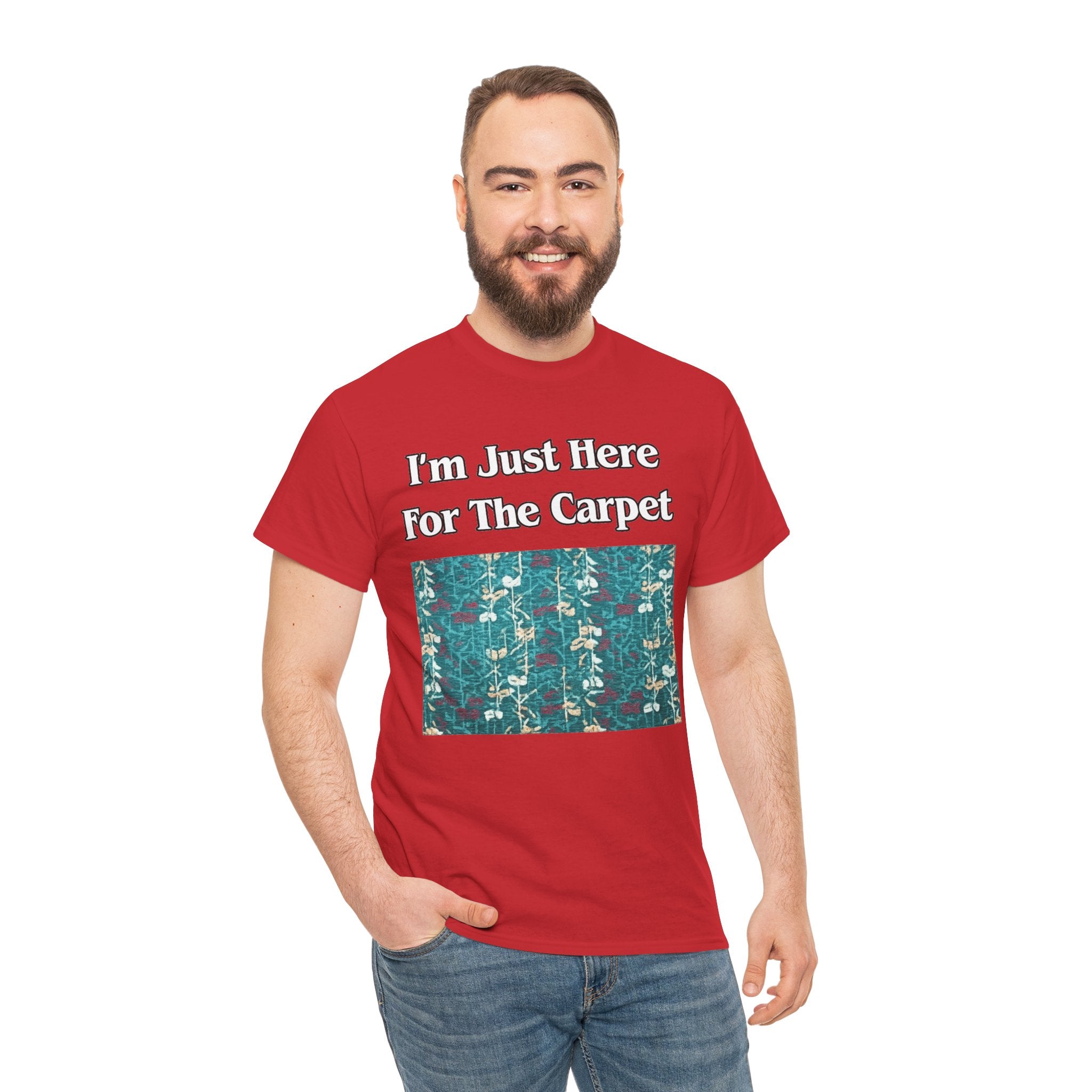 Orlando Airport Carpet Lover T-Shirt — "I'm Just Here For The Carpet" Graphic Tee