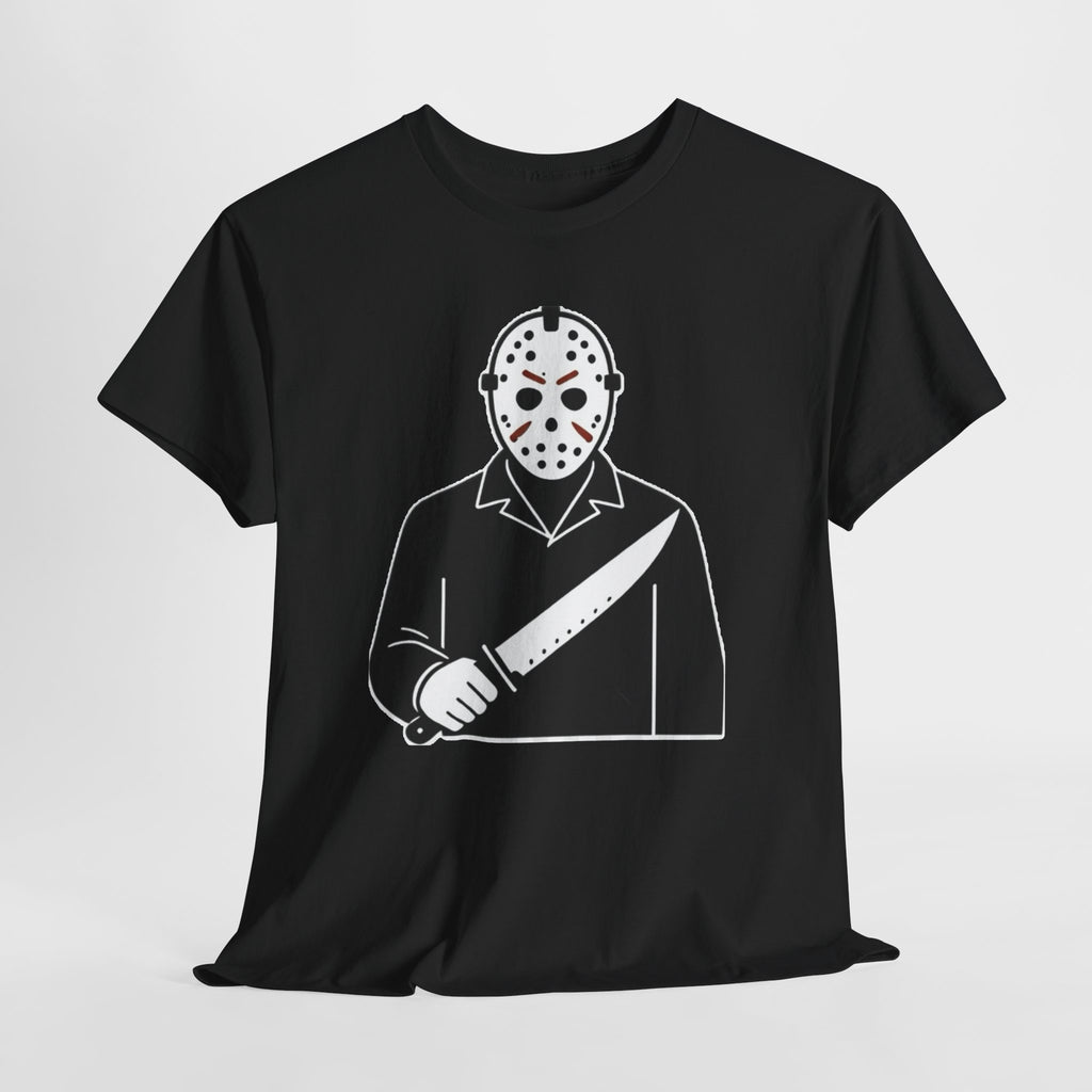 Hockey Mask Killer Tee — Retro Jason Voorhees Horror T-Shirt