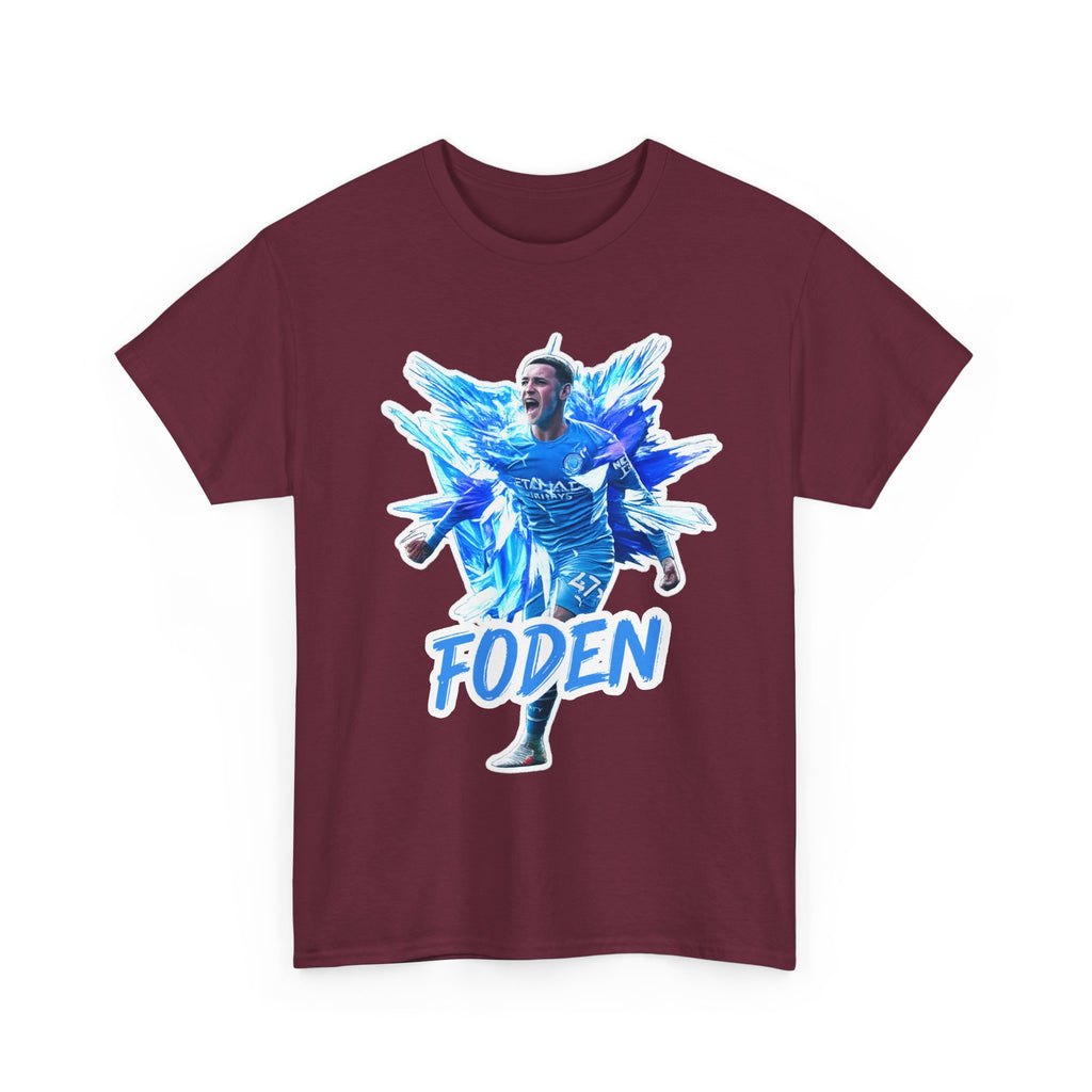 Phil Foden Manchester City Soccer T‑Shirt — Blue Graphic Football Fan Tee