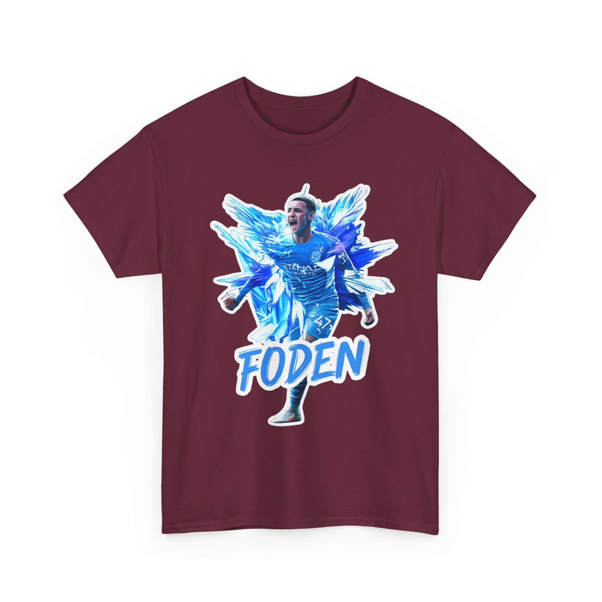 Phil Foden Manchester City Soccer T‑Shirt — Blue Graphic Football Fan Tee