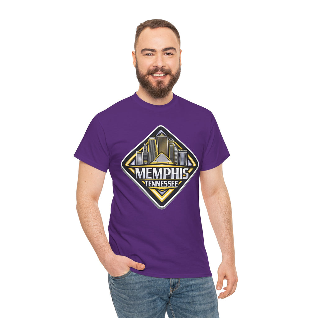 Memphis Tennessee Skyline T‑Shirt — Retro City Badge Tee