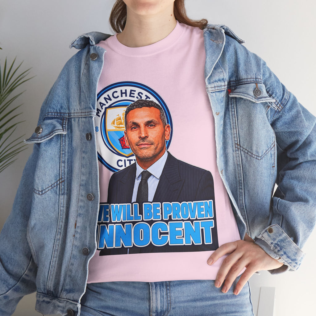 Manchester City “We Will Be Proven Innocent” Fan Cotton T-Shirt