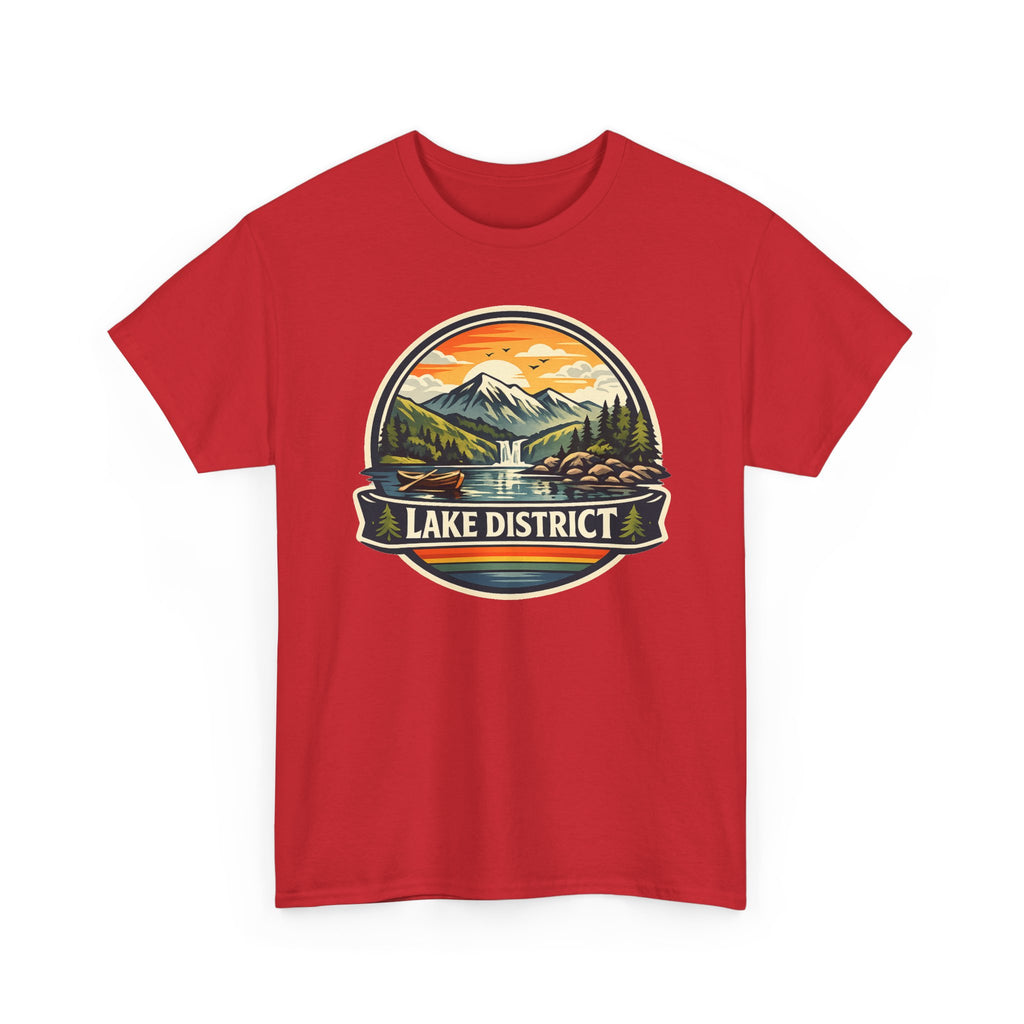 Lake District Graphic Tee — Scenic Mountain & Lake Camping Shirt