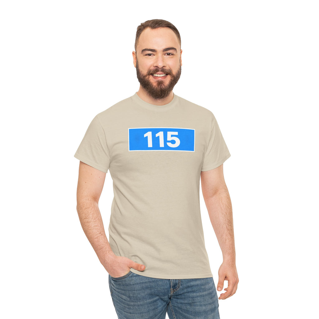 Manchester City 115 Inspired Minimalist Graphic Cotton T-Shirt