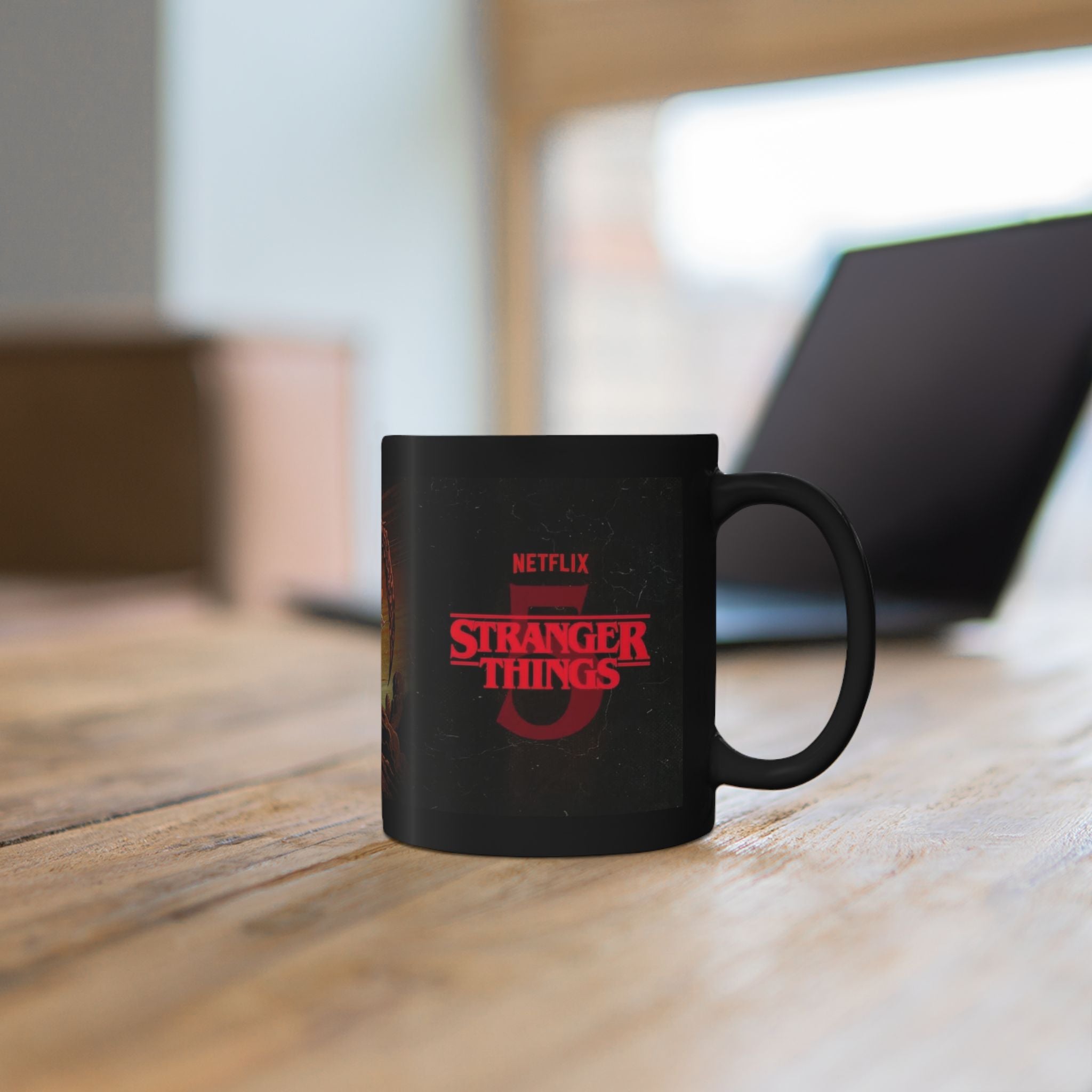 Stranger Things Season 3 Black Ceramic Mug (11oz, 15oz)