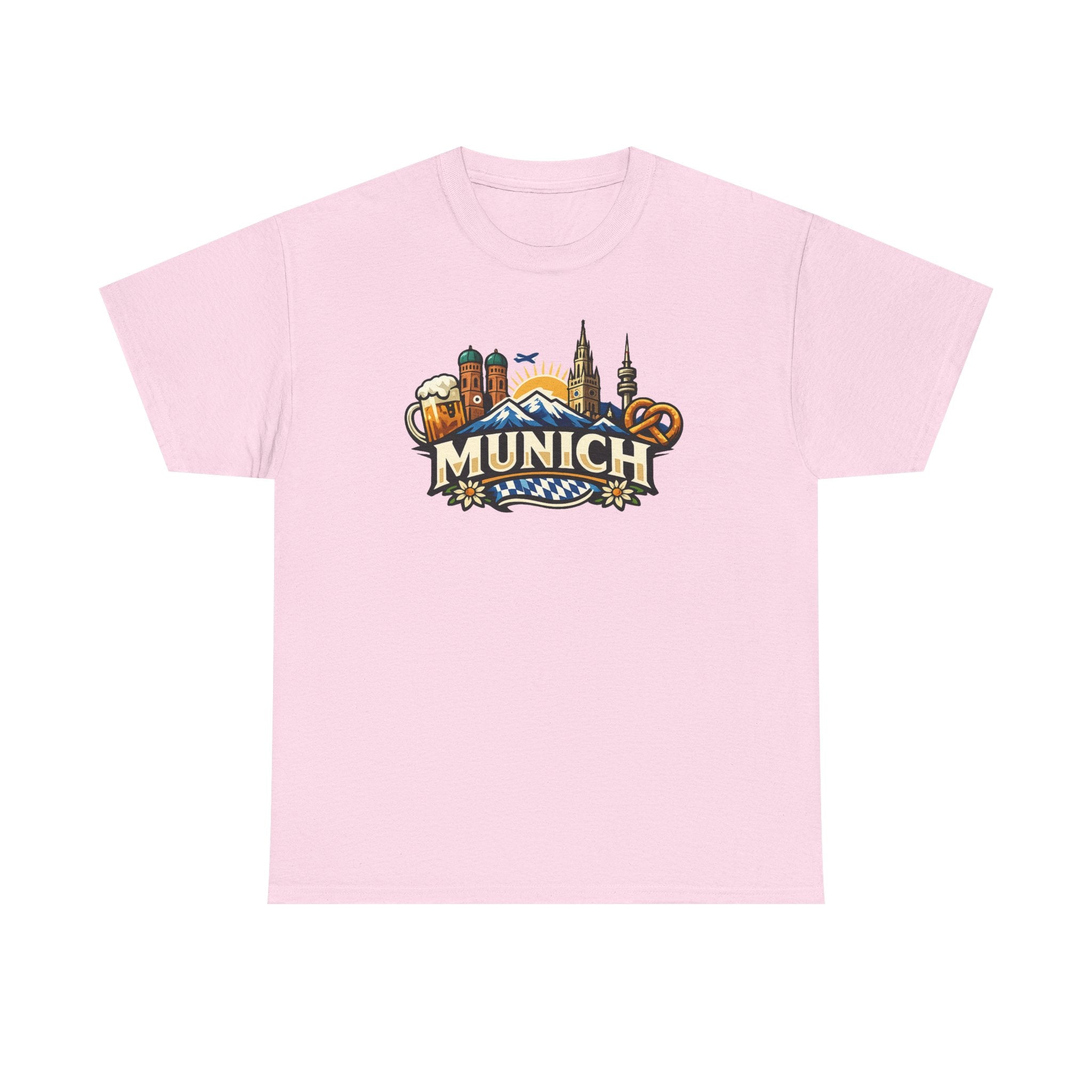 Munich Souvenir T‑Shirt — Oktoberfest Beer & Pretzel Graphic Tee