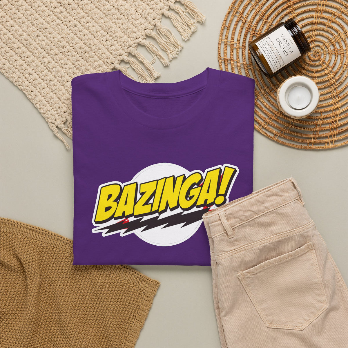 Bazinga! Graphic Cotton T-Shirt