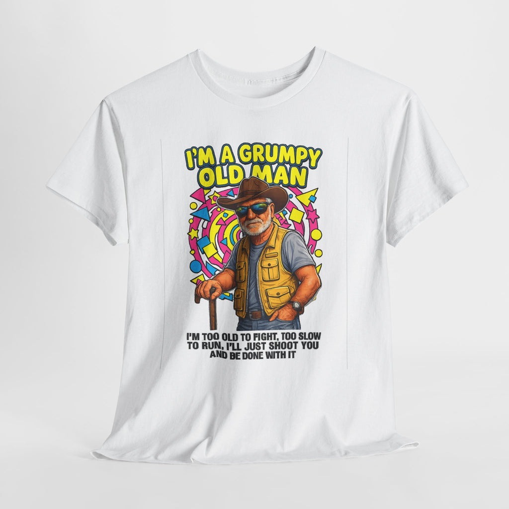 I'm A Grumpy Old Man T-Shirt – Funny Senior Fishing Graphic Tee