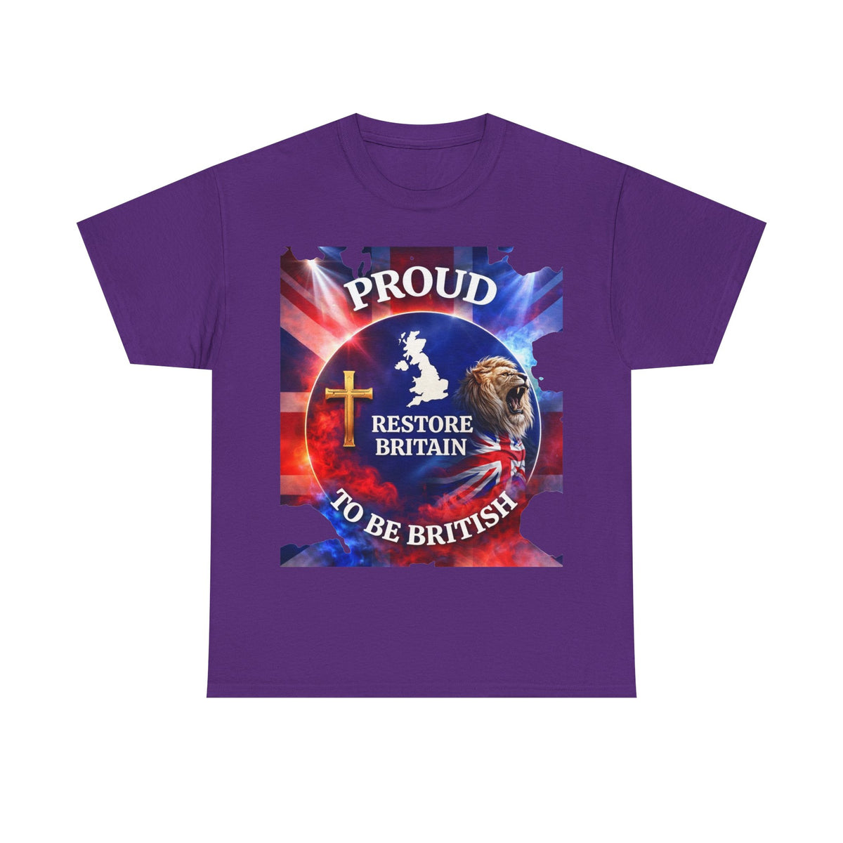 Proud to Be British Restore Britain Cotton T‑Shirt