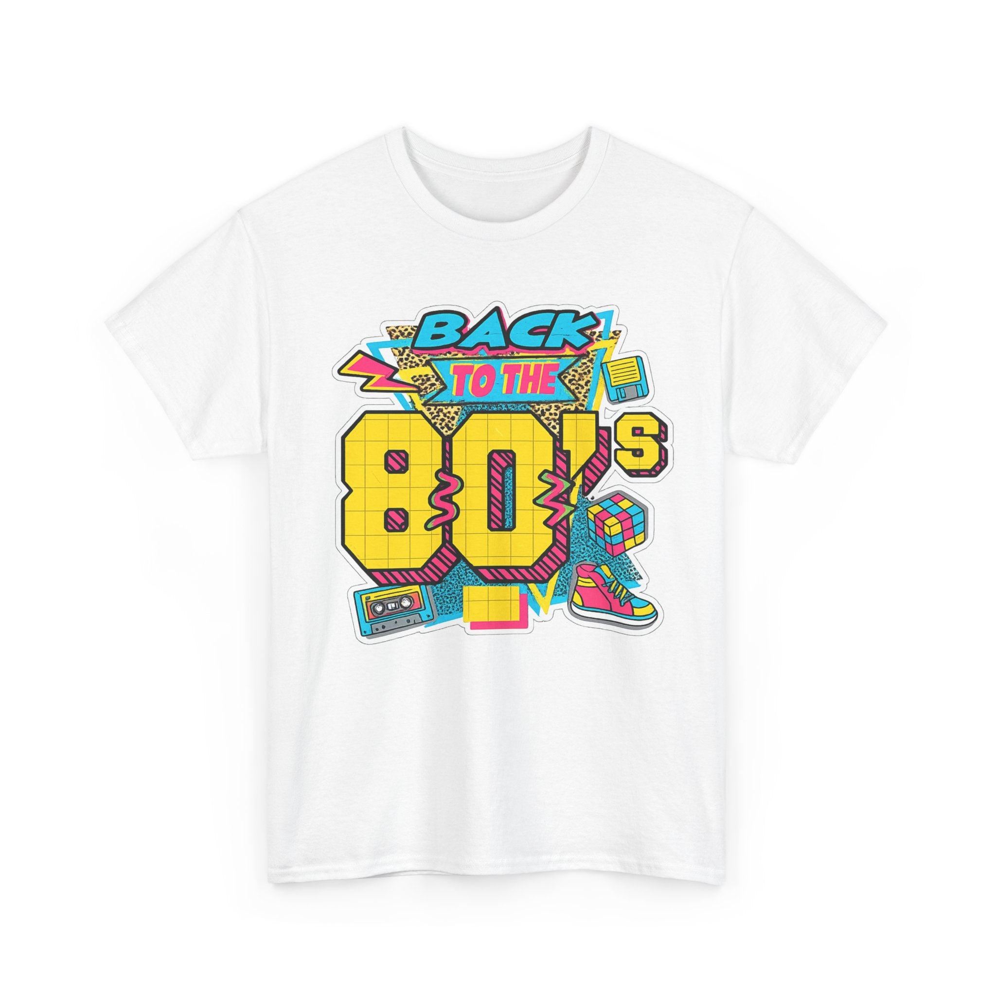 Back to the 80s Retro Graphic Tee — Vintage 80s Neon Design
