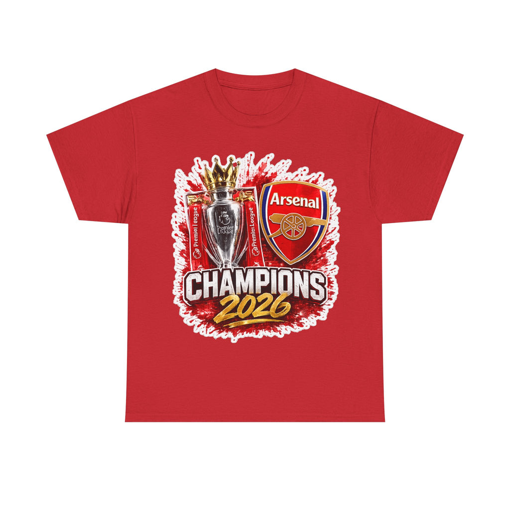 Arsenal Premier League Champions 2026 Inspired Cotton T-Shirt