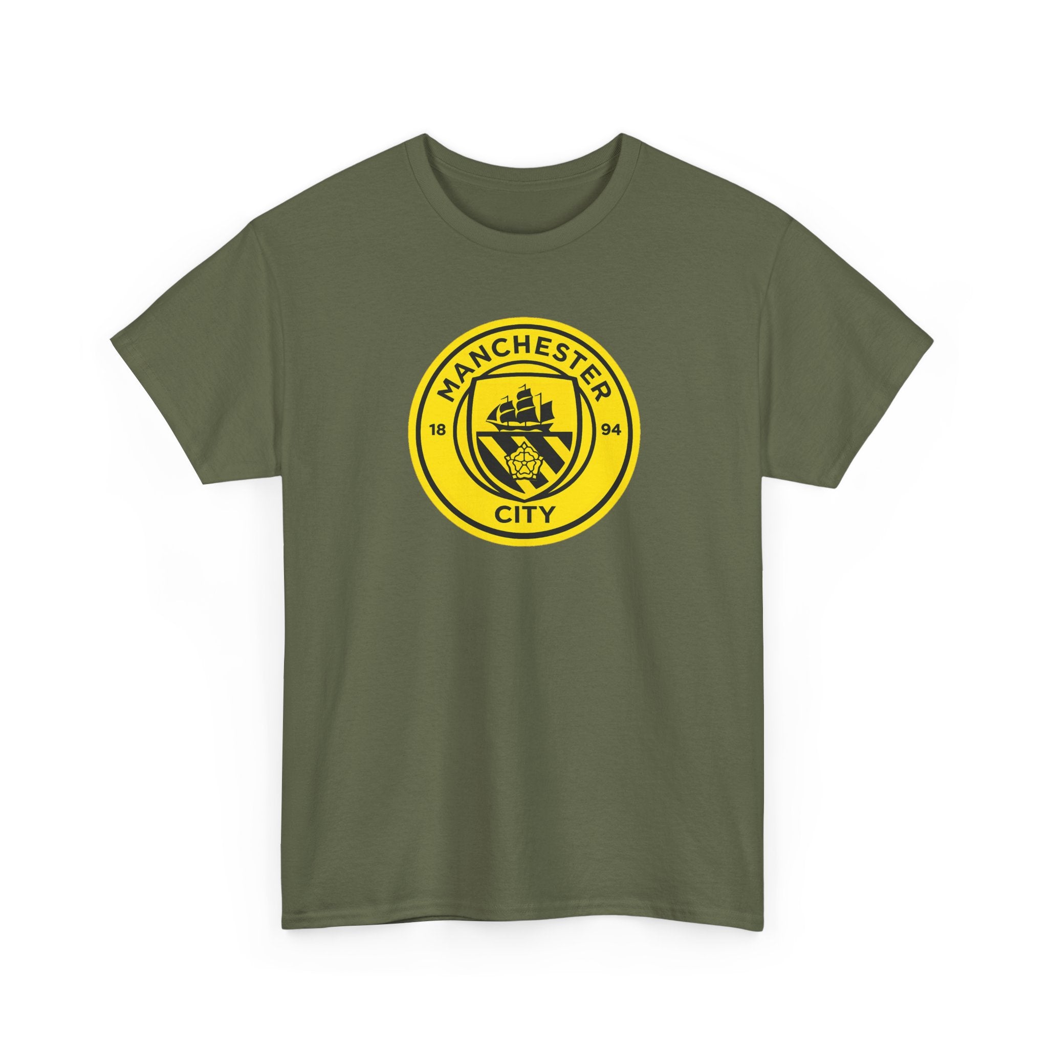 Manchester City Yellow Crest T-Shirt