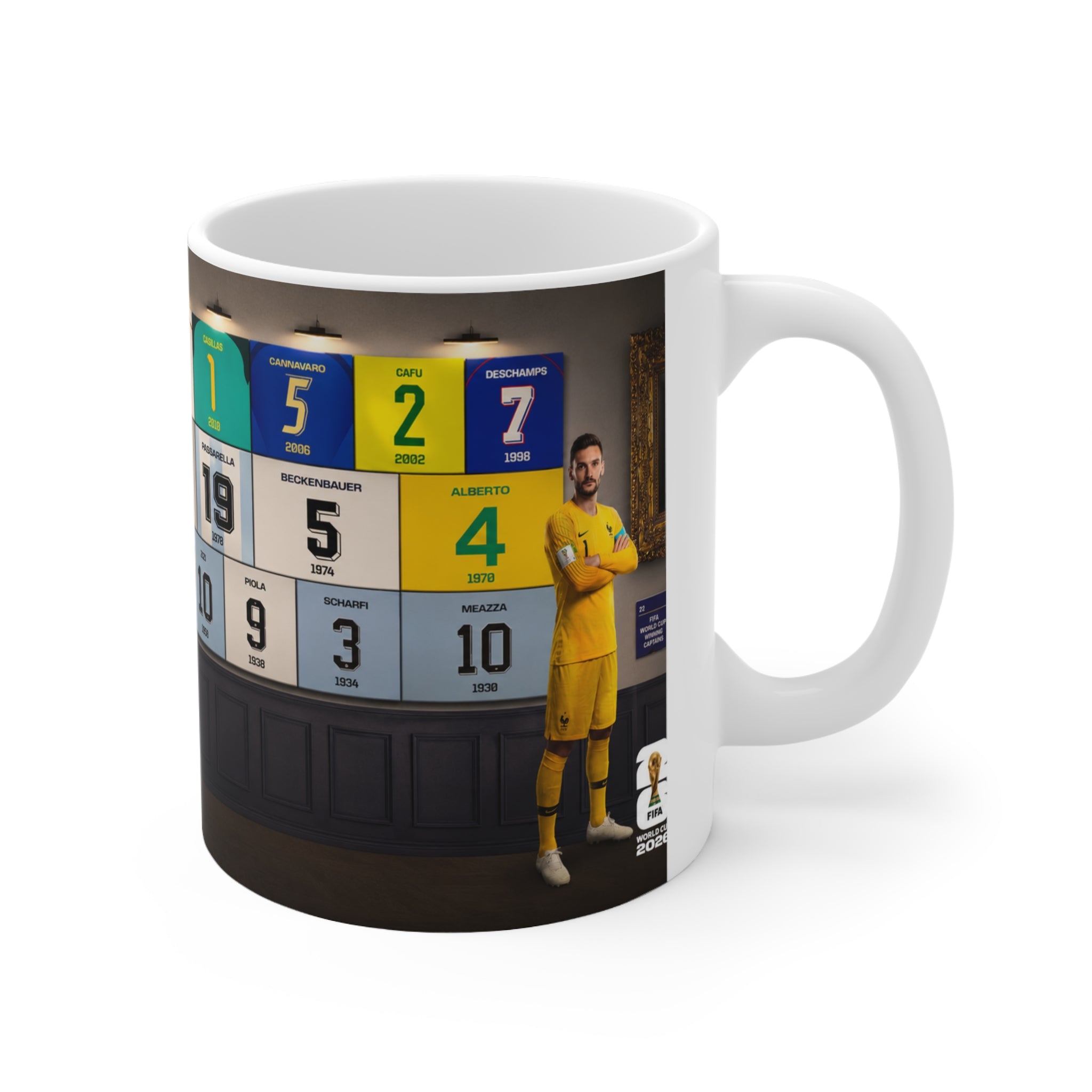 World Cup Winner Captains Number Wall Ceramic Mug — 11oz & 15oz