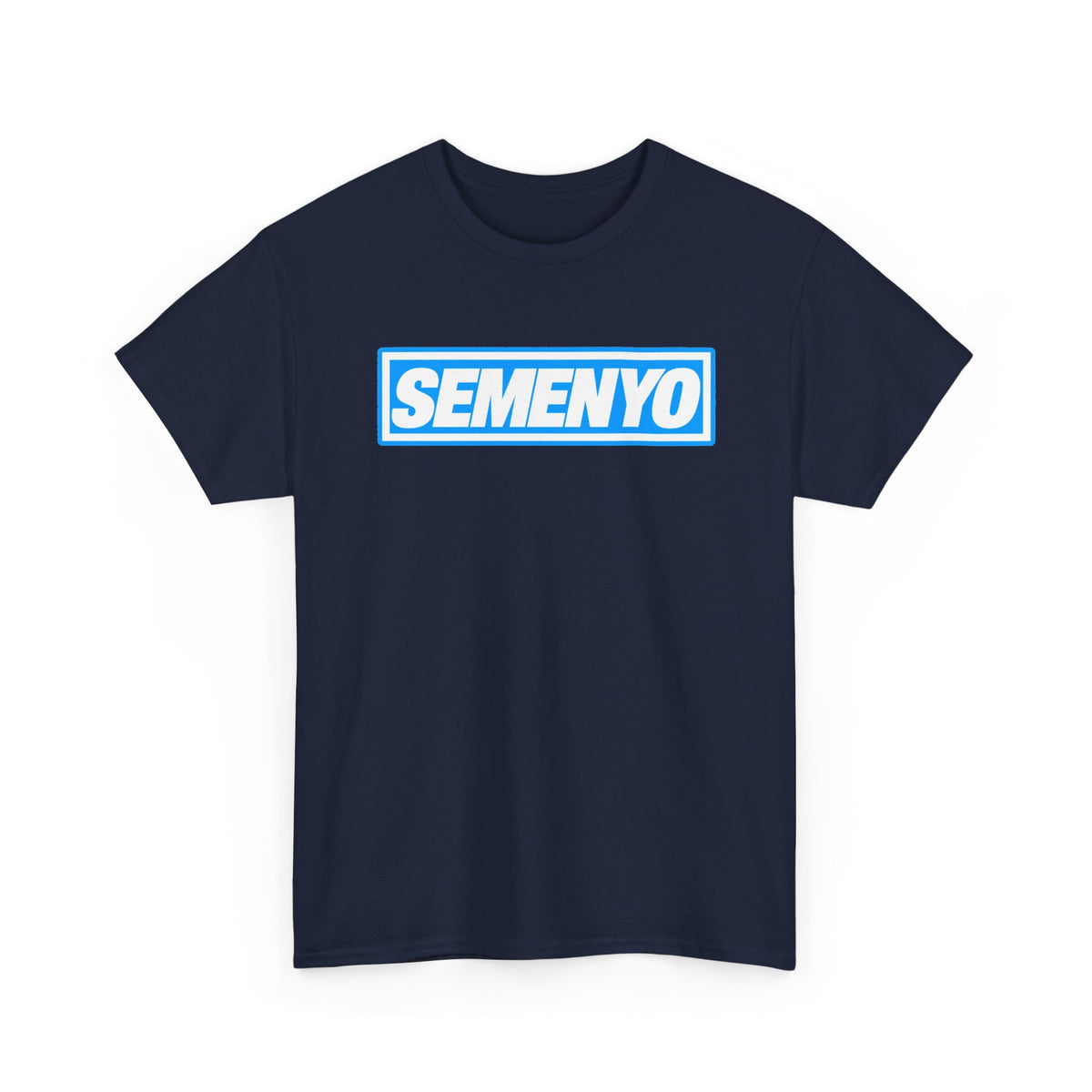Semenyo Logo T-Shirt — Bold Blue Box-Text Tee