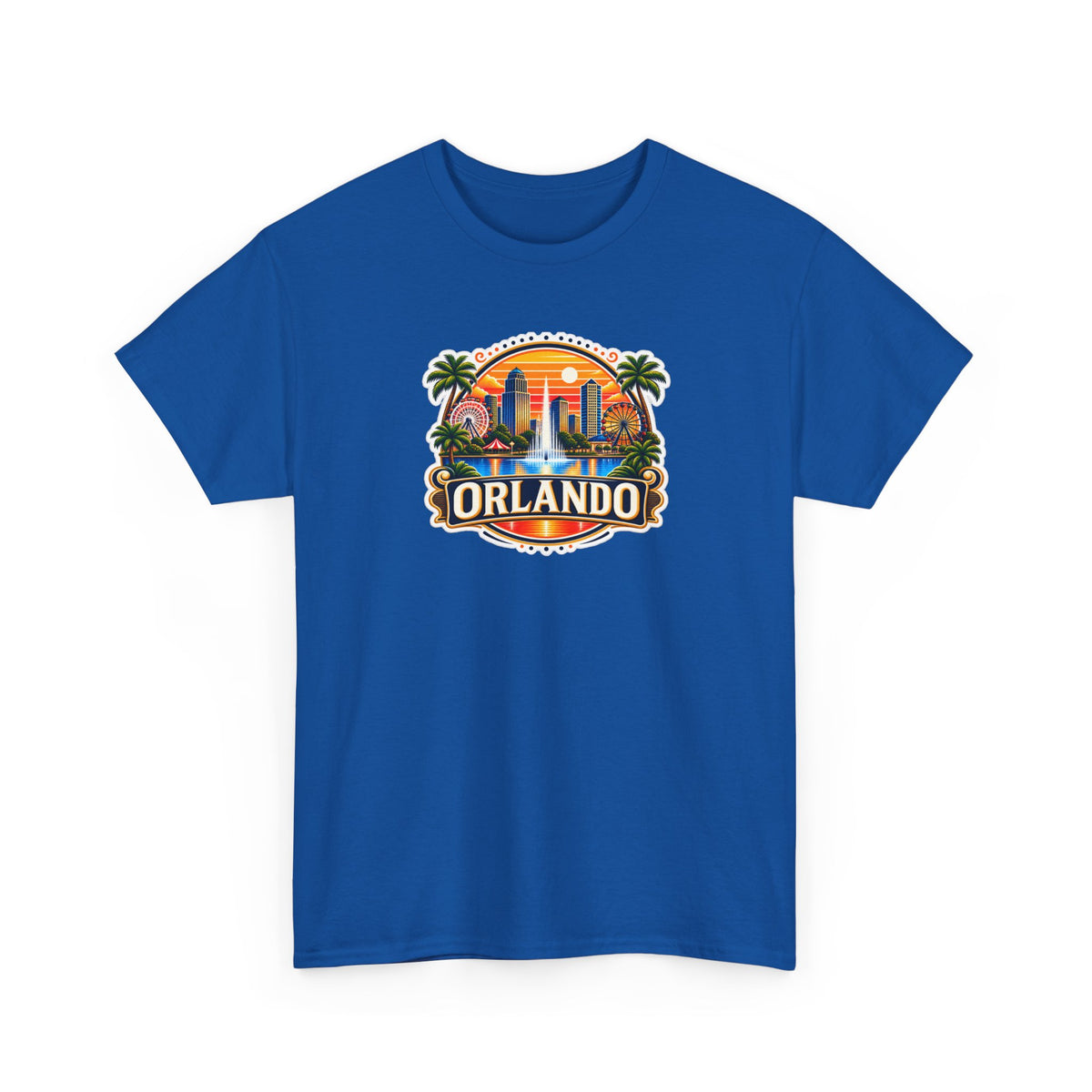 Orlando Sunset Logo Cotton T-Shirt