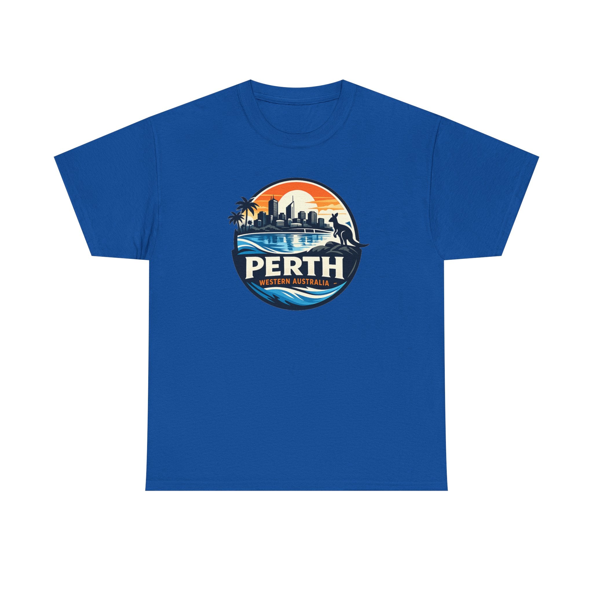 Perth Sunset Graphic Tee — Western Australia Beach Skyline T-Shirt