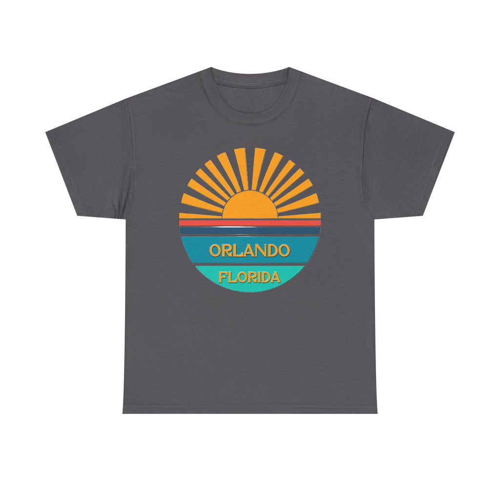 Orlando Florida Sunset T-Shirt – Retro Sunburst Vacation Tee
