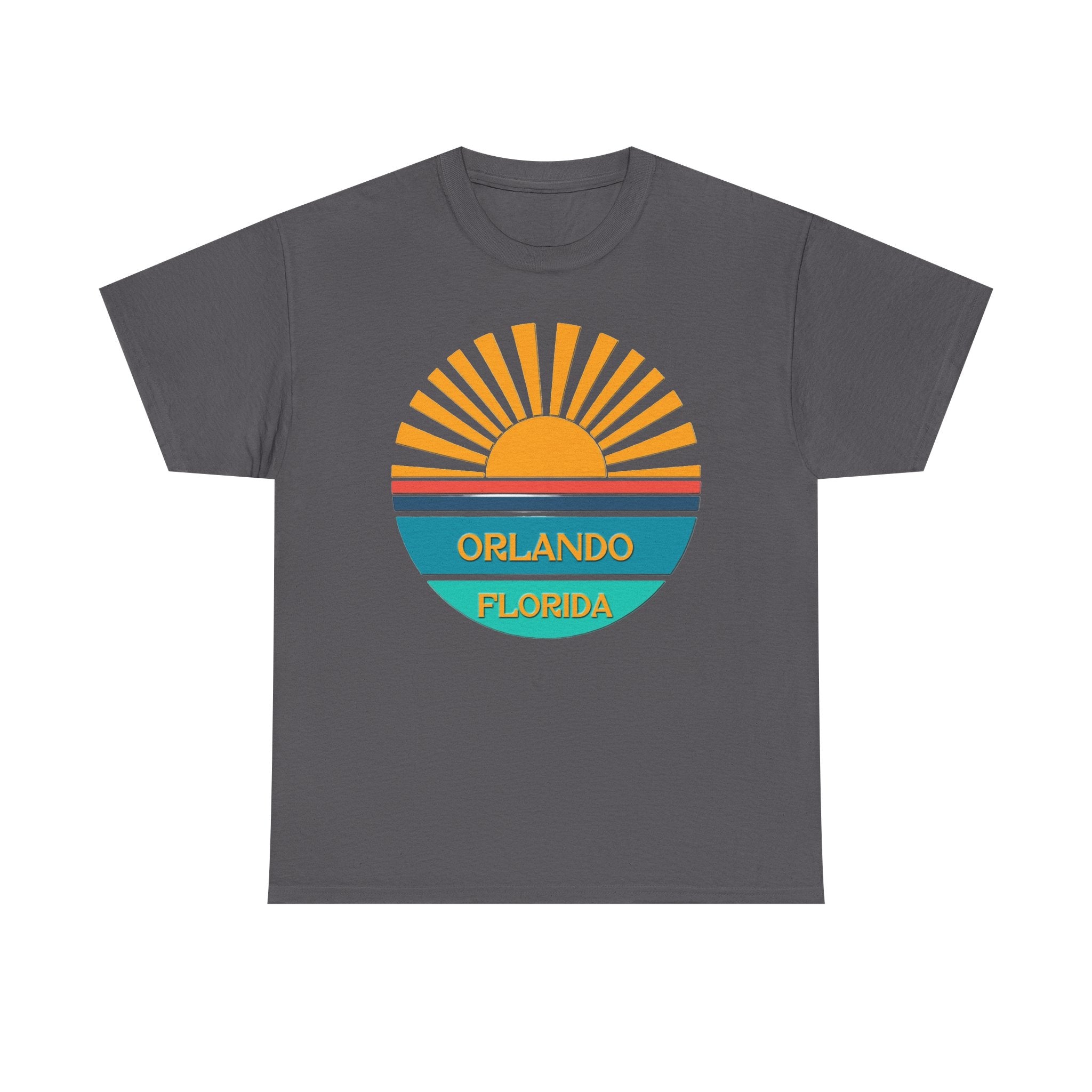 Orlando Florida Sunset T-Shirt – Retro Sunburst Vacation Tee